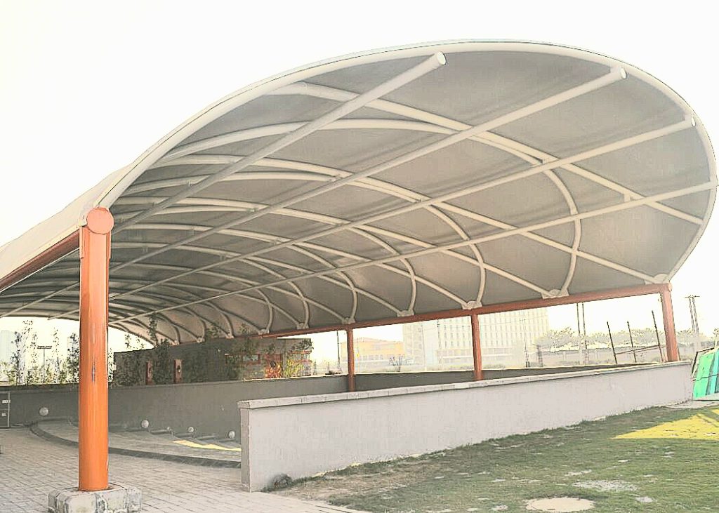 Commercial Parking Shade Structures for Shopping Malls